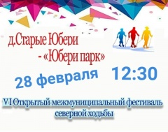 VI Открытый межмуниципальный фестиваль северной ходьбы пройдет 28 февраля на территории "ЮБЕРИ парка" в 12:30